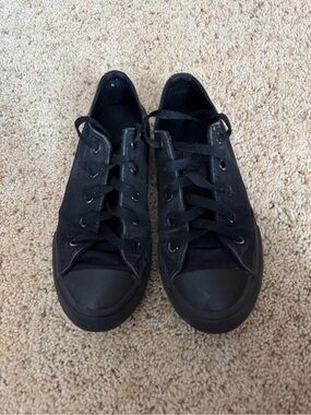 Kids all black converse 🖤